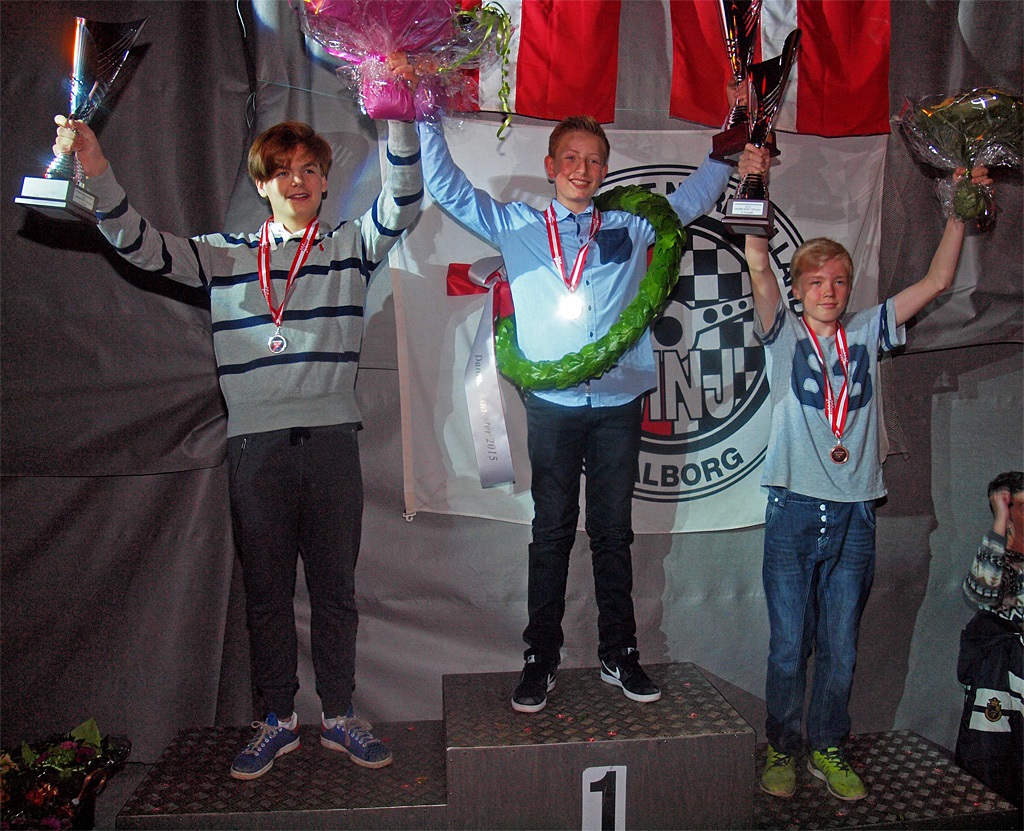 Kørere fra MNJ scorede flotte DM-slutplaceringer i CK 125: Nicklas Lucas Jensen (sølv), Tobias Daarbak (guld) og Tobias Andersen (bronze)